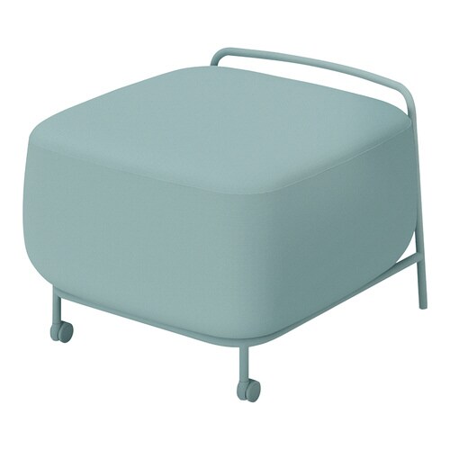 エニーソファ 背なし アッシュターコイズ