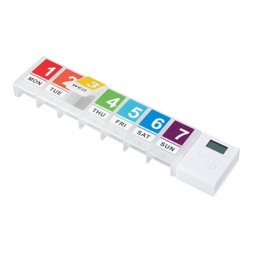 アラーム付きお薬ケース 白