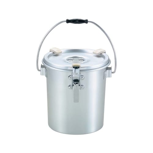 アルマイト 丸型二重食缶(クリップ付)2