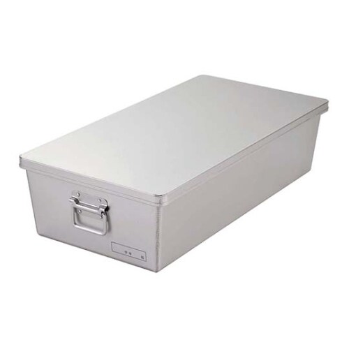 アルマイト 浅型 パン箱 60人用(蓋付