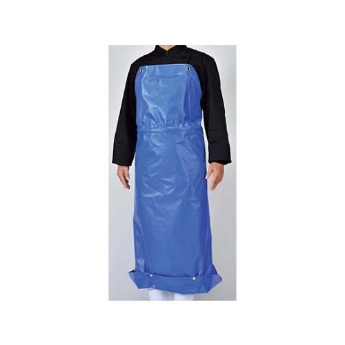 7748430 抗菌フィット前掛Mブルー