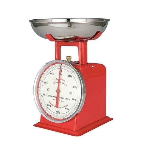 BSK8502キッチンスケール1kg赤