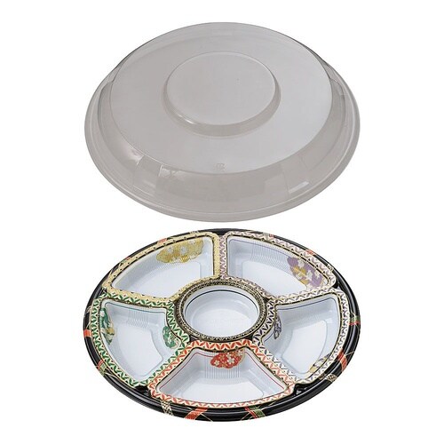 XAZ3203 丸型オードブル友禅セット