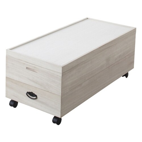 94100総桐衣裳ケース2段キャスター付