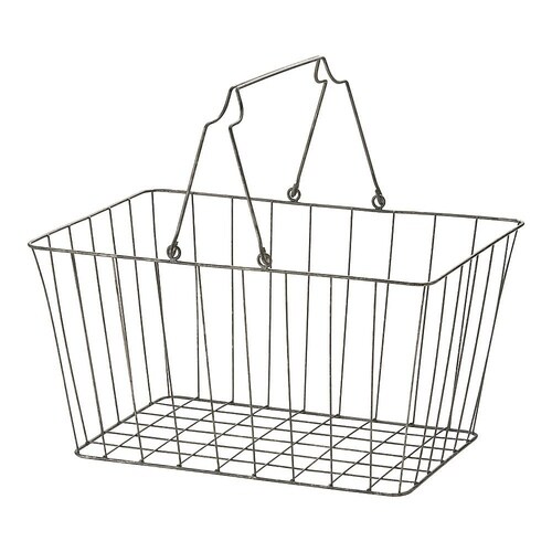 ATV7801アンティークワイヤーカゴ大