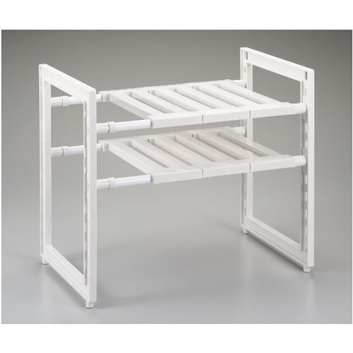 H−9719洗面台下スペースラック 伸縮