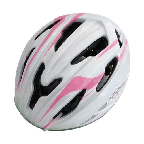 46248 児童用自転車ヘルメット白/桃