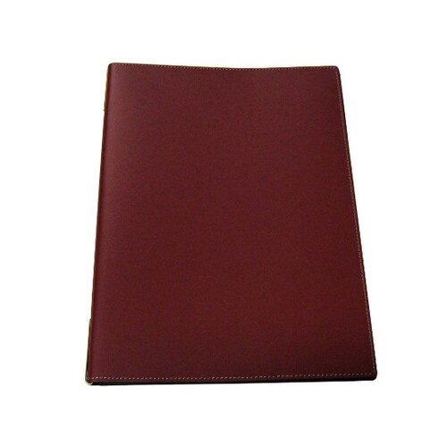 3102340 皮製メニューブック 赤