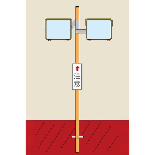 角SW68 ポール付カーブミラー