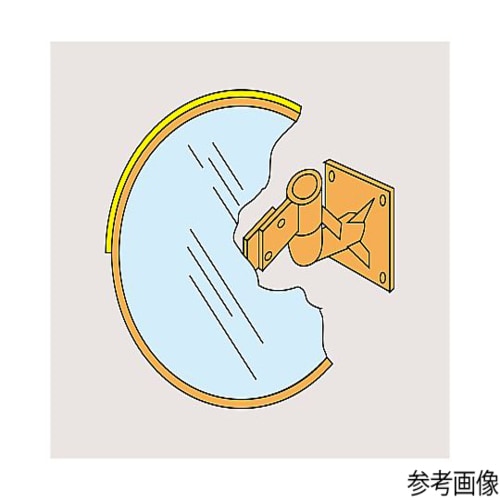 壁丸W80 壁付カーブミラー