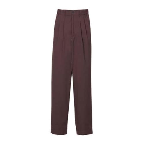 4536820 ツータックパンツ女性用茶