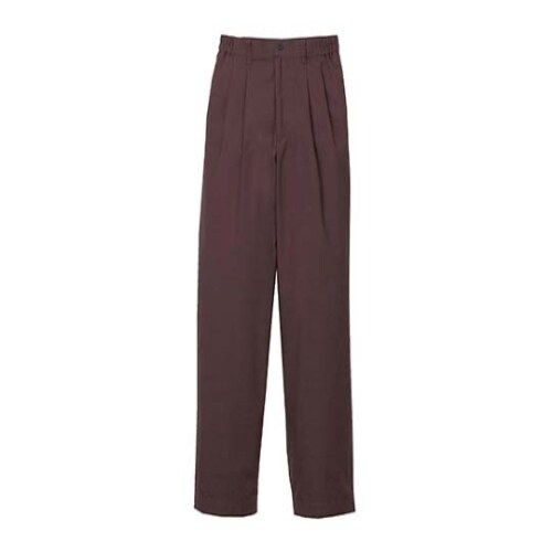 4536860 ツータックパンツ女性用茶