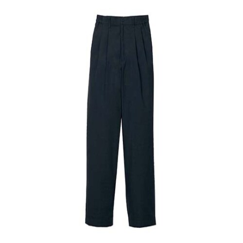 4536960 ツータックパンツ女性用黒