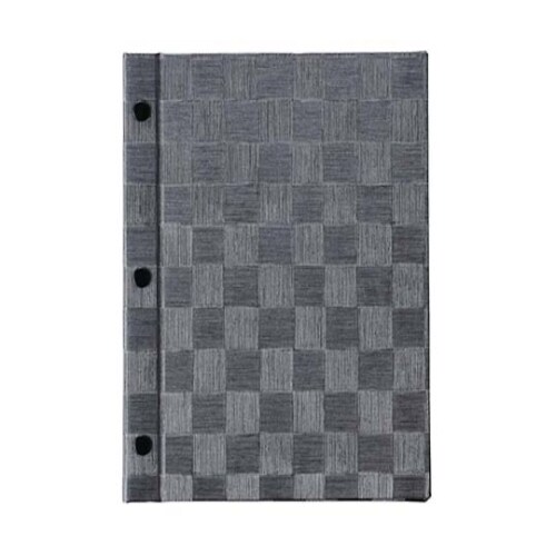 えいむ ホック式チェック柄メニューブック