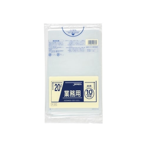 業務用ポリ袋 20L LLDPE 透明