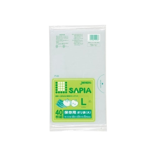 保存用ポリ袋 大 LLDPE 透明 0.