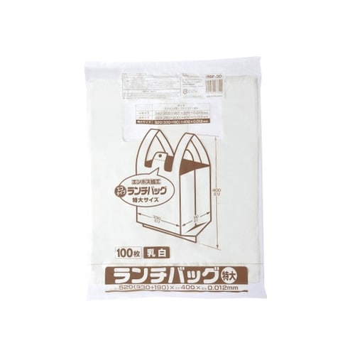 ランチバックエコタイプ 白半透明 LLサ