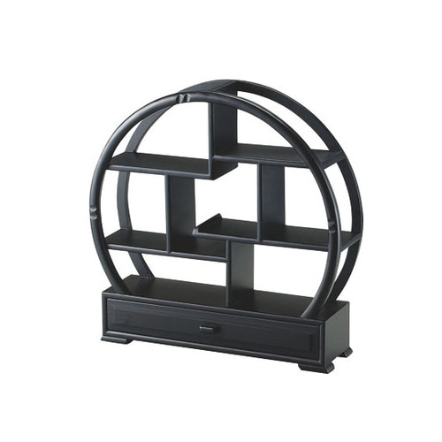 468191 丸型茶壷飾棚 引出し付