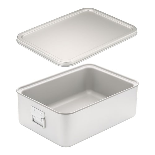 ABI111角型二重米飯缶蓋付264AS