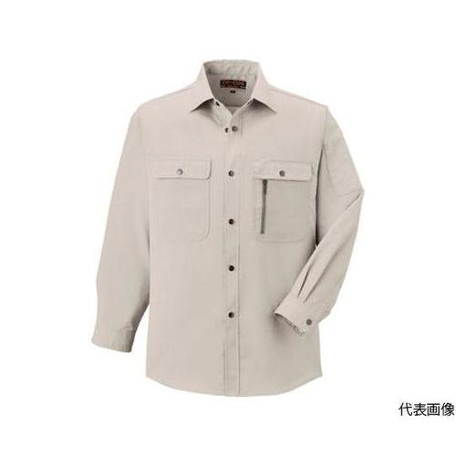 H−198−3−4L 長袖シャツ グレー