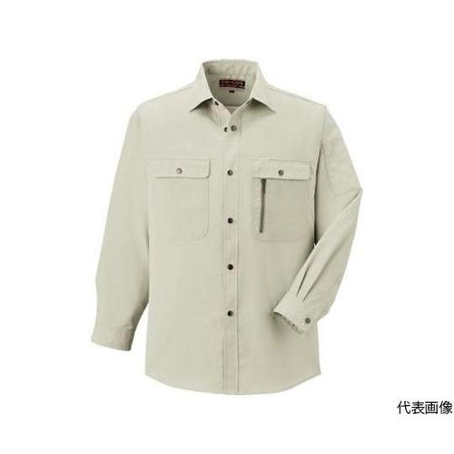 H−198−5−5L 長袖シャツアイボリ