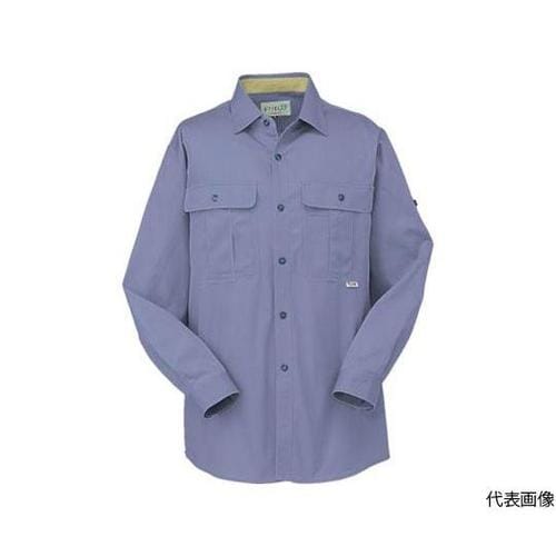 P−388−17−4L 長袖シャツ 紫