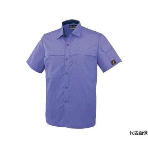 P−5587−21−M半袖シャツラベンダ