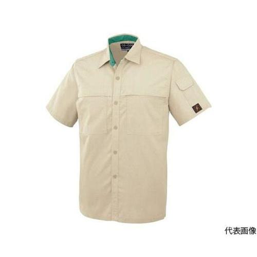 P−5587−2−L 半袖シャツベージュ