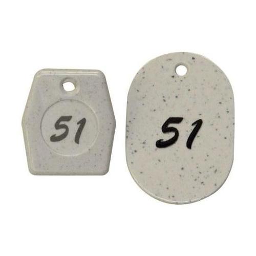 クロークチケット グレー 51から100