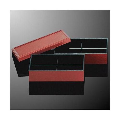 F 18−R 銀泉2段松花堂弁当箱組 朱