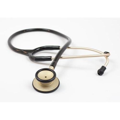 AD709CBK 軽量聴診器 黒(金)