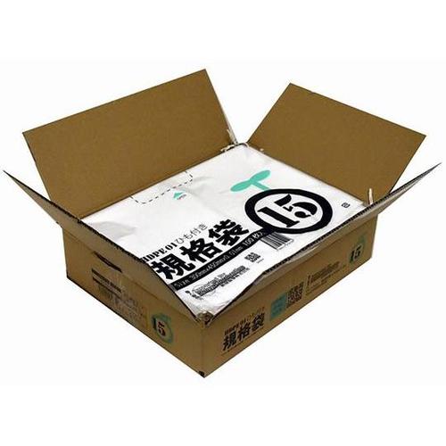 小箱売:ひも付ポリ袋 01半透明 15号