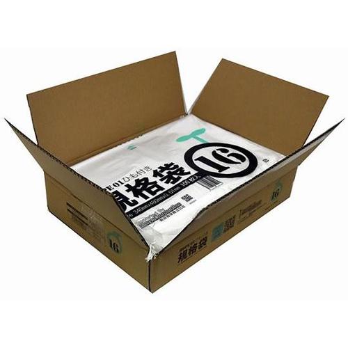 小箱売:ひも付ポリ袋 01半透明 16号