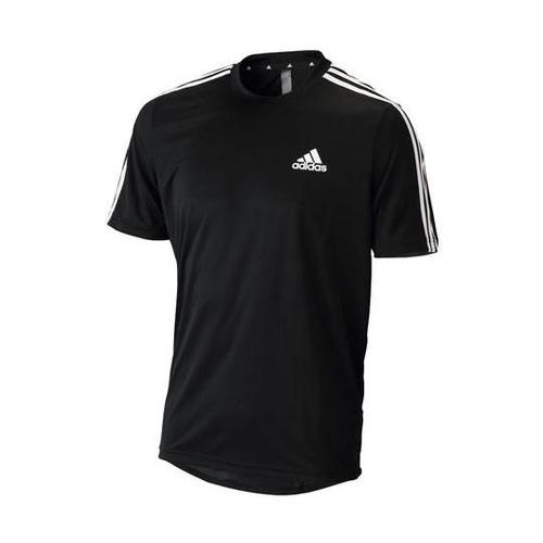 アディダス3ストライプTシャツ黒L HO