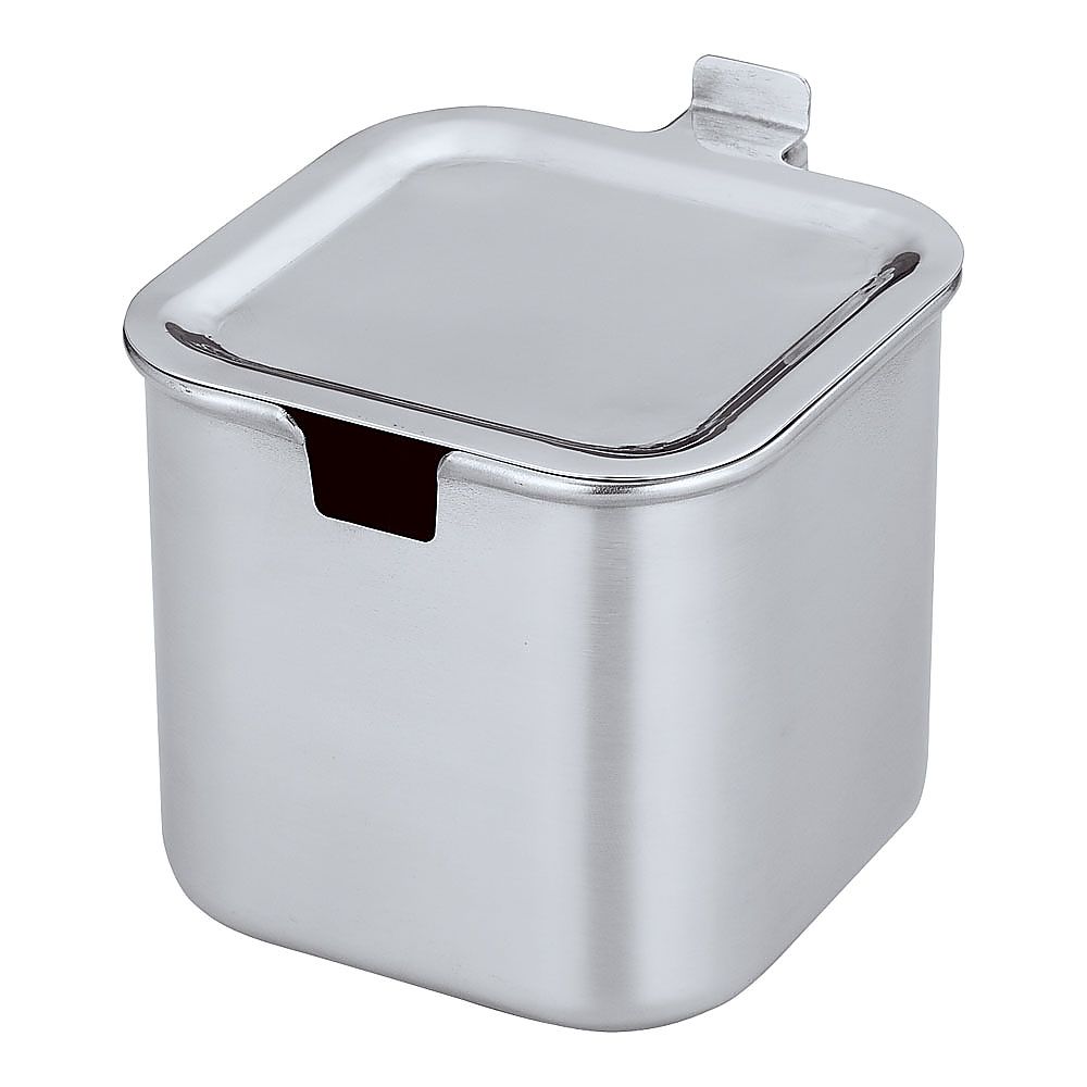 モリブデン角タレ入れ(丁番蓋付き)