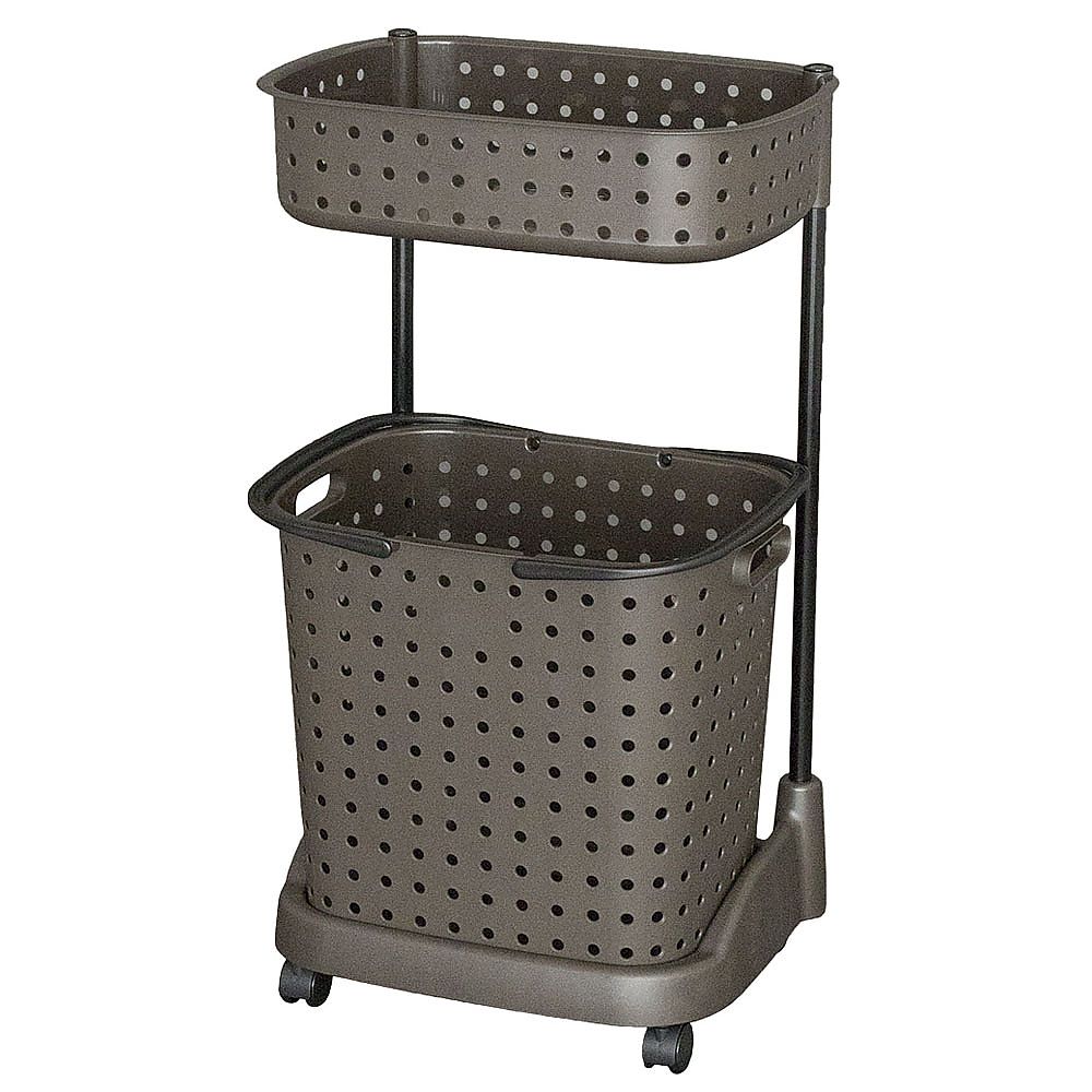 レクエア ランドリーバスケット 2段 ダ