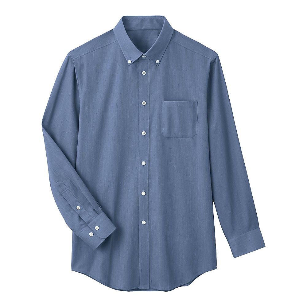 男女兼用オックスフォードシャツ 長袖 (
