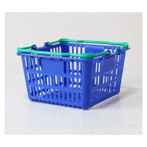 買い物かご ブルー×グリーン 5個入 S