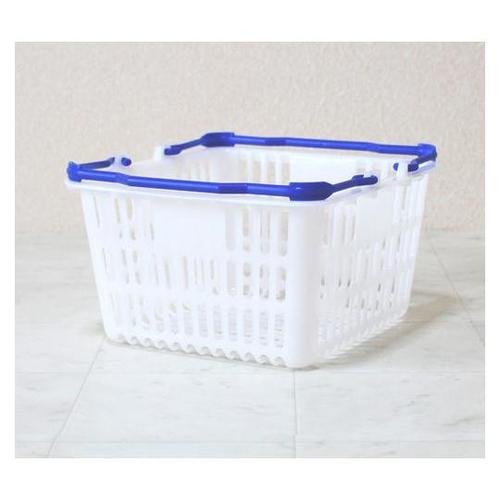 買い物かご ナチュラル把手ロイヤルブルー