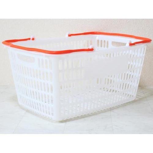 買い物かご ナチュラル把手オレンジ 5個