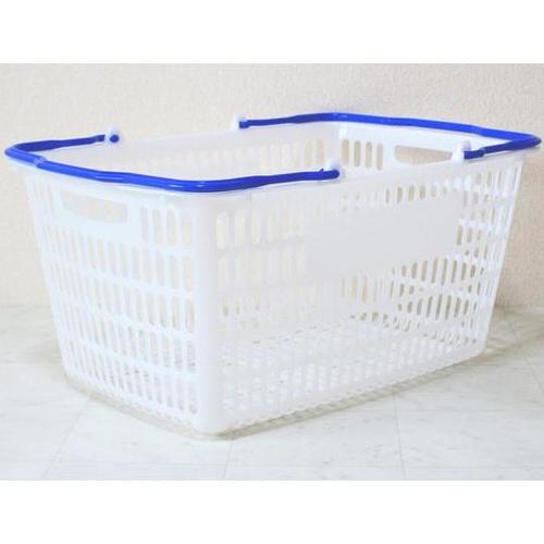 買い物かご ナチュラル把手ロイヤルブルー