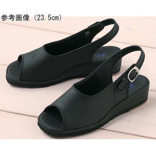 ナースサンダル ブラック 23.0cm