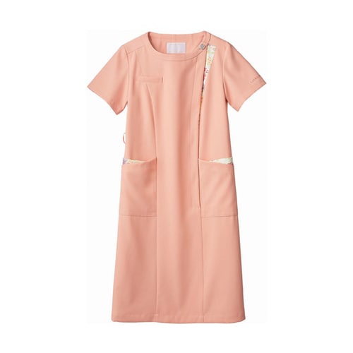 ナースワンピース 半袖 ピーチ/アメリ