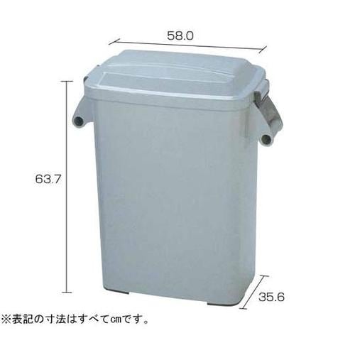 厨房ペール(ヒール付) K−70 グレー