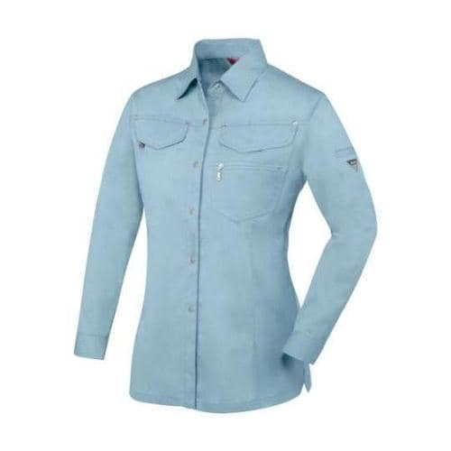 レディスシャツ ブルーグレー サイズ15