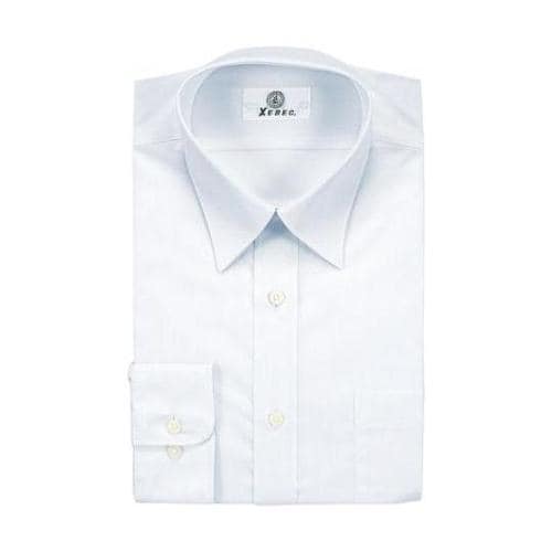 長袖ドレスシャツ シロ 衿回り36cm