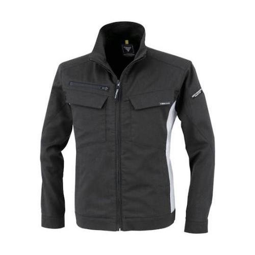 裏綿ストレッチ長袖ブルゾン クロ M 1