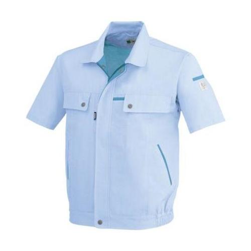 半袖ブルゾン サックス 6L 1551−