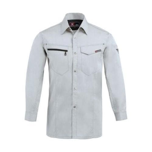 長袖シャツ シルバーグレー LL 163