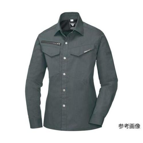 レディス長袖シャツ チャコールグレー サ